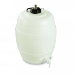 Home Brew Pressure Barrel 25L/5G with 2 inch cap & brass S30 valve & bottom tap