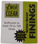 Kwik CLear Beer and Wine Finings 135L &  270L