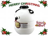 King Keg 5G/25L Pressure Barrel with top tap & S30 valve - 4" Wide Neck