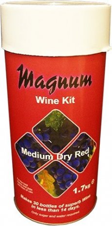 Magnum Medium Dry Red Wine Kit - 30 Bottles