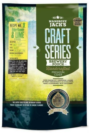 Mangrove Jacks Craft Series Elderflower and Lime Cider 40pint/23L