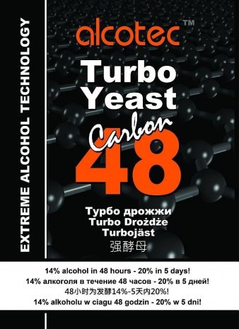 Alcotec 48 Carbon Turbo Yeast 175g sachet