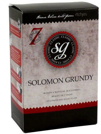 MEDIUM SWEET WHITE Solomon Grundy Classic Wine