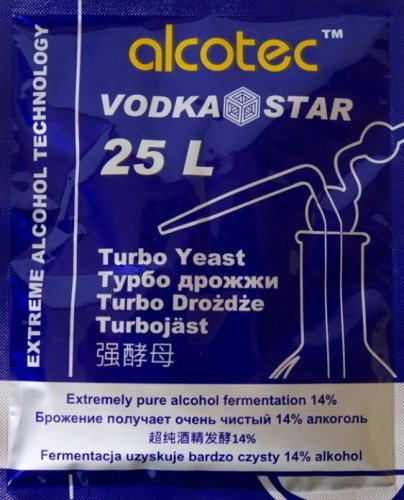 Alcotec Vodka Star 6 day Turbo Yeast 25L