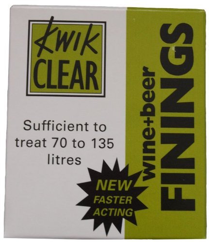 Kwik CLear Beer and Wine Finings 135L &  270L: Kwik Clear Sufficient to treat 70 to 135 litres