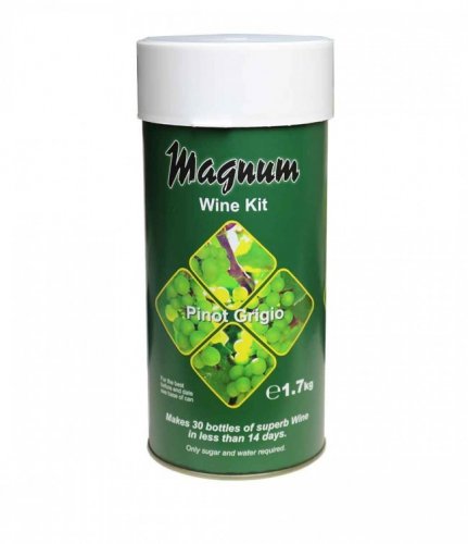 Magnum Pinot Grigio Homebrew Wine Kit- 30 Bottles
