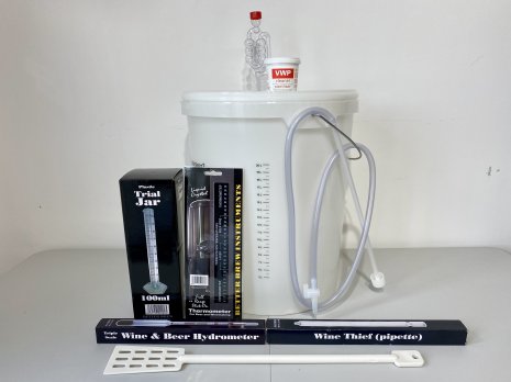 Essential 25L/ 5G Homebrew Starter Kit For Wine, Beer, Cider & Lager