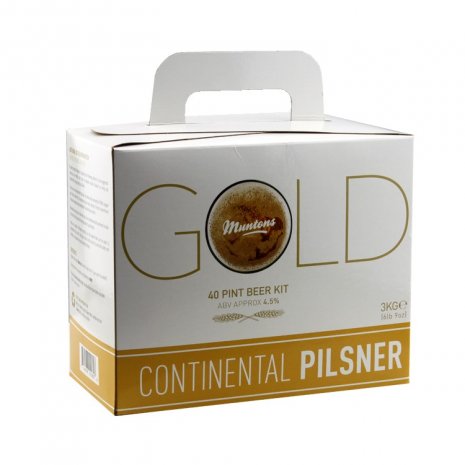 Muntons Gold Continental Pilsner Beer Brewing Kit - 40pts