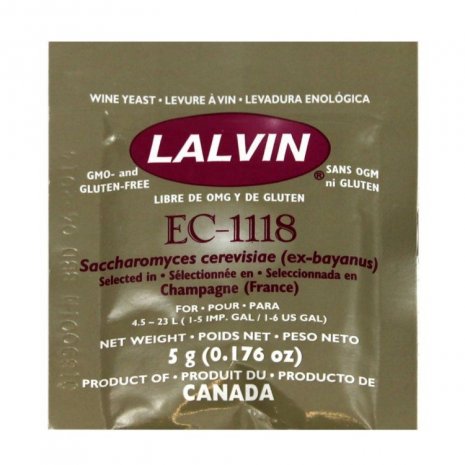 Lalvin Champagne EC 1118 Yeast