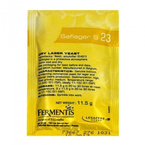 Fermentis SafLager S-23 Yeast 11.5g