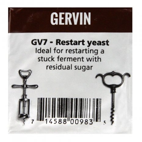 Muntons GV7 Gervin Restart Fermentation Wine Yeast
