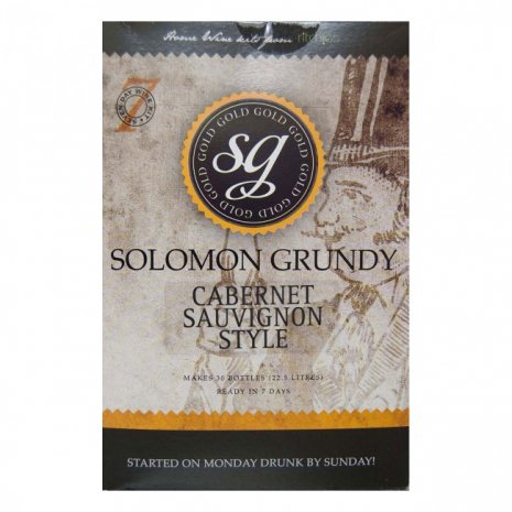 CABERNET SAUVIGNON Solomon Grundy Gold