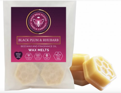 Beeswax Melts - Black Plum & Rhubarb