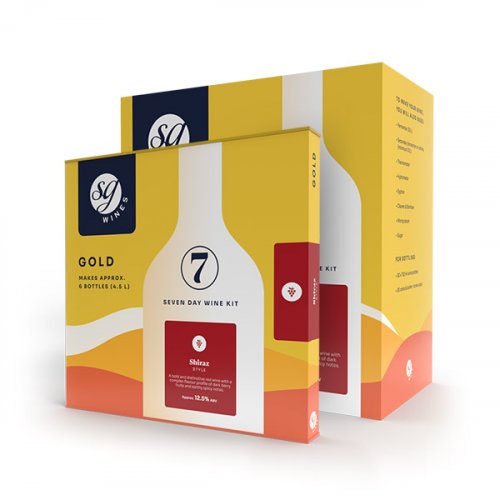 SHIRAZ SG WINES Gold Wine Kit | Solomon Grundy: 30 bottle