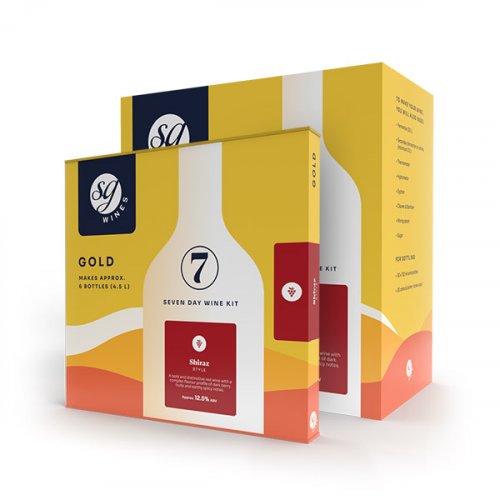 SG Wines Shiraz Gold Wine Home Brew Kit 6 & 30 BtL (Solomon Grundy): 30 bottle