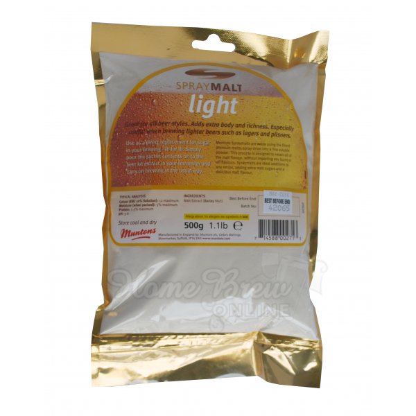 500g-per birra Homebrew MUNTONS WHEAT spraymalt DME 