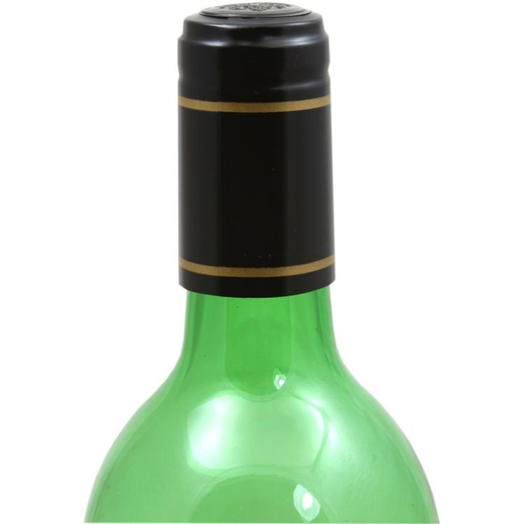 Black TOYANDONA 100Pcs PVC Heat Shrink Capsules Wine Shrink Wrap Wine Bottle Capsules Shrink Caps Wine Bottle Tops for Wine Cellars Home 